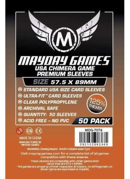 Mayday Premium USA Chimera Card Sleeves -  57.5mm X 89mm (50ct)