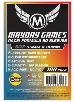 Mayday Race! Formula 90 Card Sleeves - 55mm X 80mm (100ct)