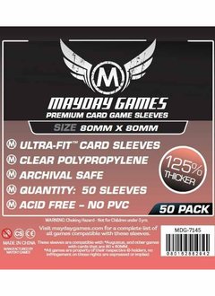 Mayday Premium Square Sleeves - 80mm X 80mm (50ct)