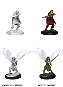 D&D Unpainted Minis - Female Aasimar Fighter