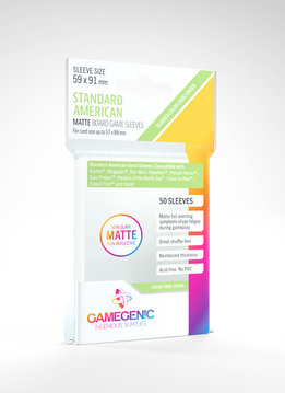 Gamegenic MATTE Sleeves: Standard American (50)