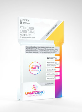 Gamegenic MATTE Sleeves: Standard Card Game (50)
