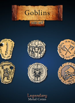 Legendary Metal Coins: Goblins (24pcs)