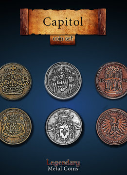 Legendary Metal Coins: Capitol (24pcs)