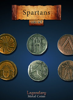 Legendary Metal Coins: Spartan (24pcs)