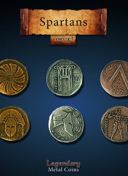 Legendary Metal Coins: Spartan (24pcs)