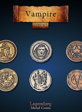Legendary Metal Coins: Vampire (24pcs)