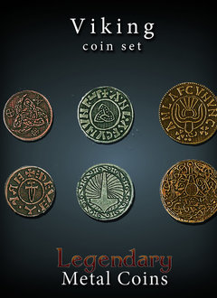 Legendary Metal Coins: Viking (24pcs)