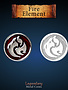 Legendary Metal Coins: Fire Element (12pcs)