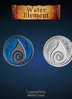 Legendary Metal Coins: Water Element (12pcs)