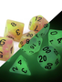 RPG Dice Set: Astral Fire Glow-in-the-Dark
