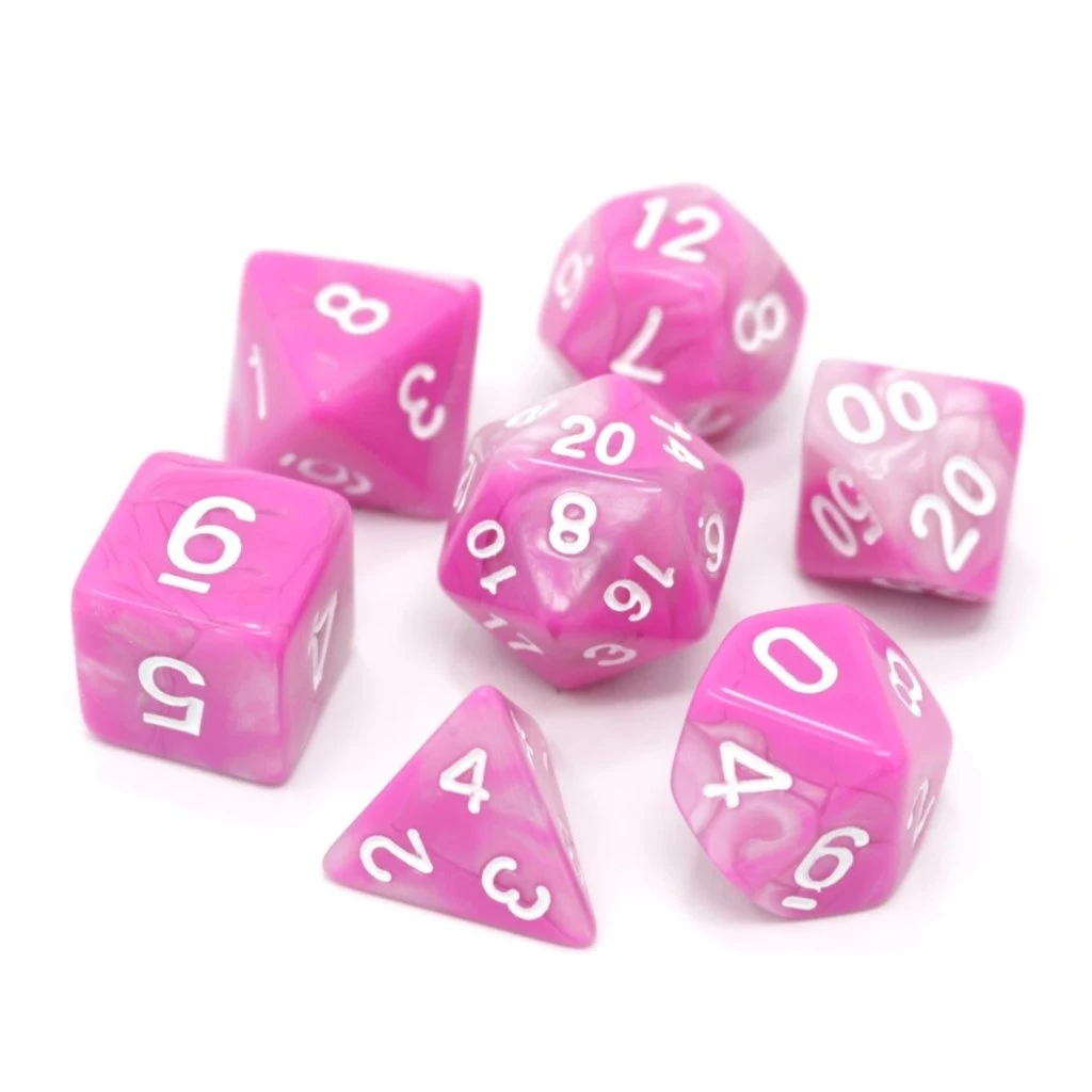 RPG Dice Set: Tickled Pink