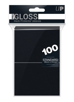 UP Standard Deck Protector Sleeves - Black (100ct)