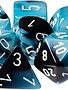 26446: 7pc Dice Set Gemini Black/Shell w/White