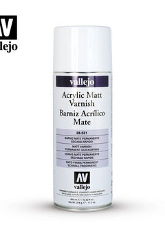 Vallejo Aerosol: Matt Varnish (400ml)