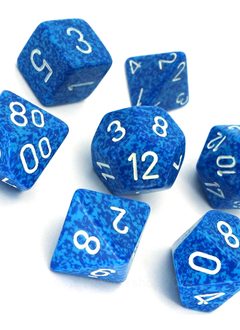 25306: 7pc Dice Set Speckled "Water"