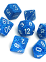 25306: 7pc Dice Set Speckled "Water"