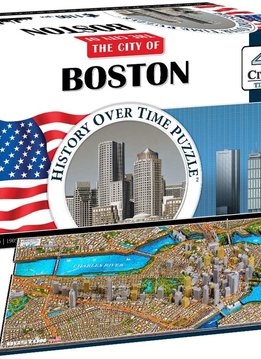 Puzzle: 4D Cityscape - Boston, USA (1189 pcs)