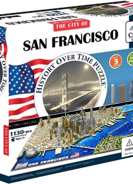 Puzzle: 4D Cityscape - San Francisco, USA (1094 pcs)