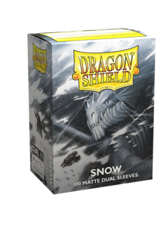 Dragon Shield Matte DUAL Snow (White) (100ct)