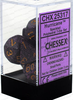 25317 Speckled Hurricane 7pc Dice Set