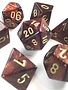 27419 Scarab Blue Blood w/ Gold 7pc Dice Set