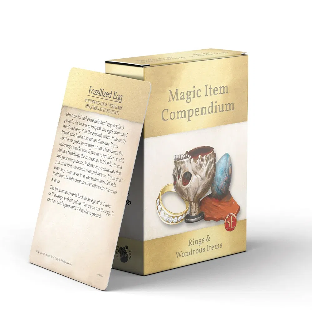 Magic Item Compendium Deck: Rings & Wondrous Items (5E)