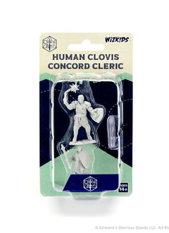 Critical Role Unpainted Mini: Human Clovis Concord Cleric  (WV1)