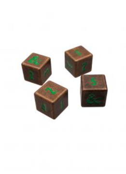 UP Heavy Metal Dnd 4D6 Set Copper/Green