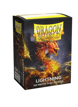 Dragon Shield Matte DUAL Lightning (Yellow) (100ct)