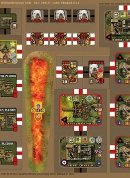 Heroes of Normandie: UK Heavy Weapon Platoon Punch Board