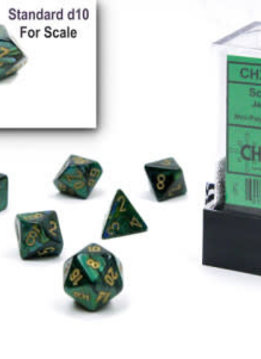 20415: Mini Scarab 7-Die Set Jade/Gold