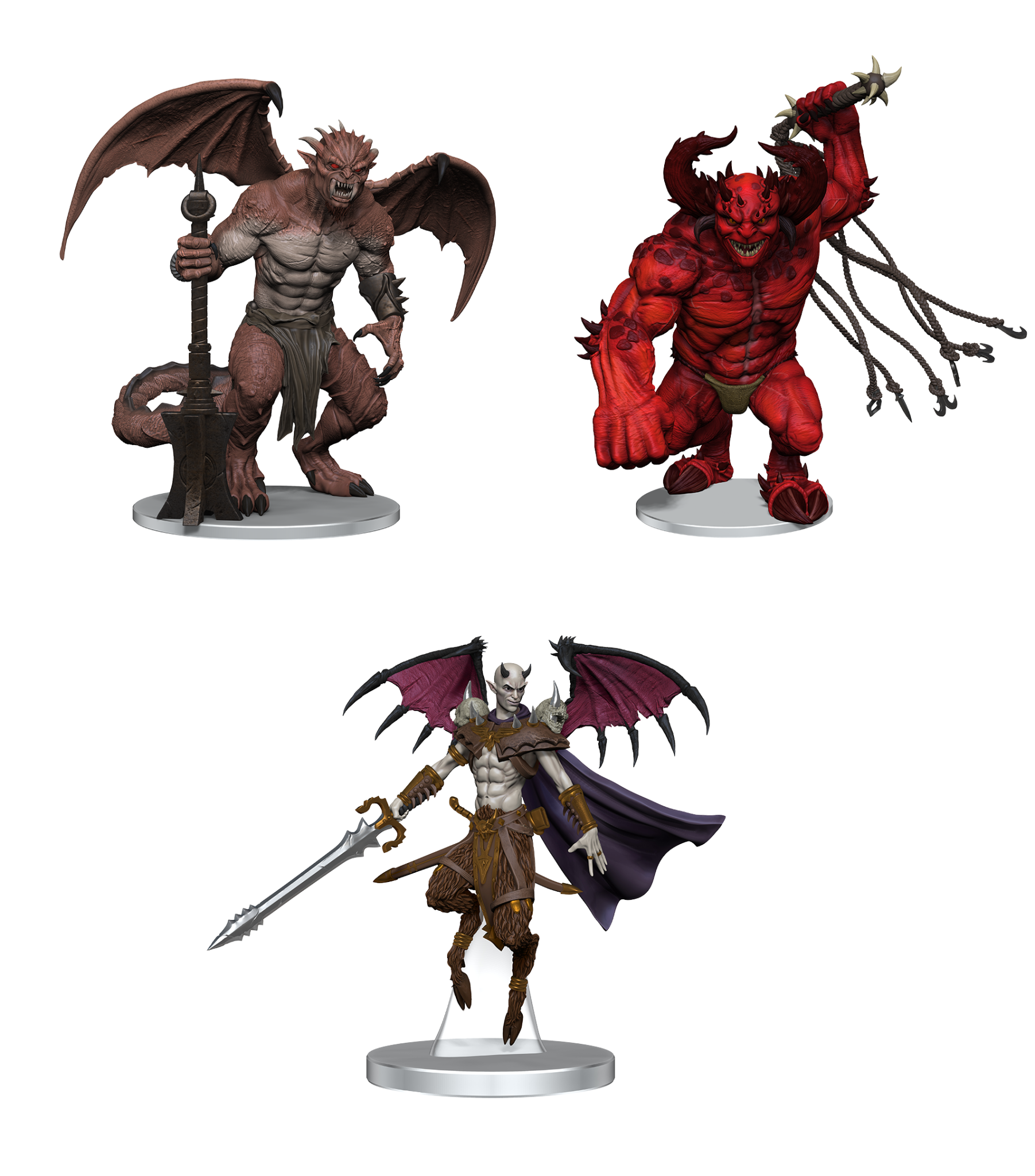 D&D Icons of the Realms Mini: Archdevils: Hutijin, Moloch, Titivilus