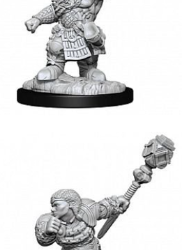 MTG Unpainted Minis: Dwarf Fighter & Dwarf Cleric (WV14)