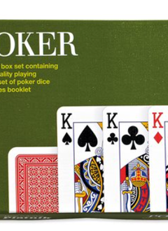 Poker size playing cards + dice