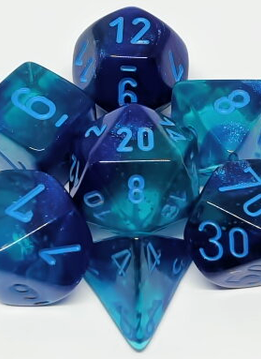 26463 Gemini 7-Die Set Blue-Blue/Lt Blue Luminary