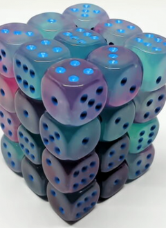 26864: 36D6 gelée verte-rose avec chiffres bleus