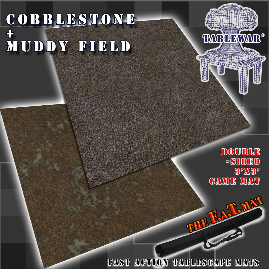 F.A.T. Mats: Cobblestone/Muddy Floor 3X3
