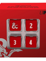 UP Heavy Metal D6 Red and White 4-Dice Set