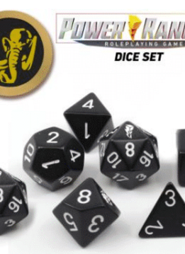 Power Ranger RPG Dice Set: Black