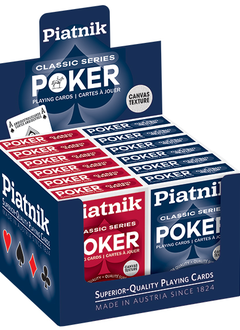 Jeux de cartes Piatnik: Poker Classique (Bleu)