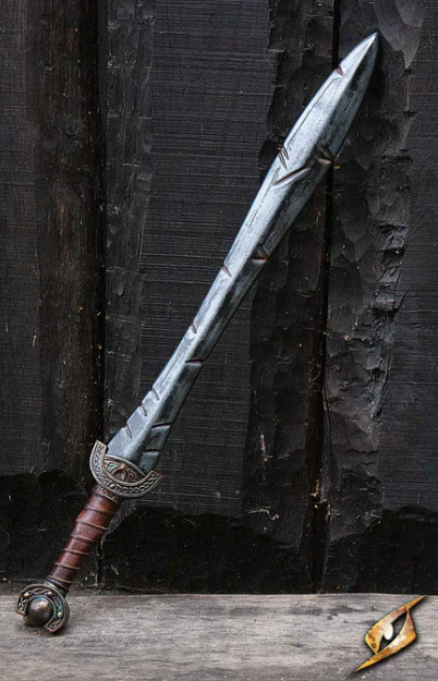 Battleworn Celtic Leaf Sword - 85 cm Hybrid