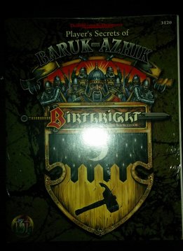 Advanced Dnd: Player's Secrets of Baruk-Azhik Birthright (Scellé)