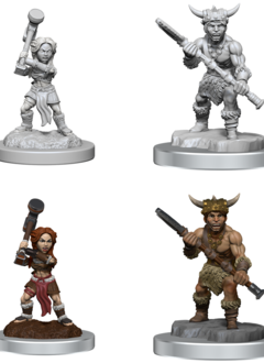 DnD Unpainted Mini WV18: Halfling Barbarians