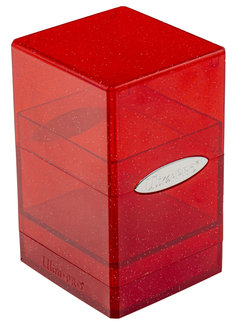 UP Deck Box: Satin Tower - Glitter Red