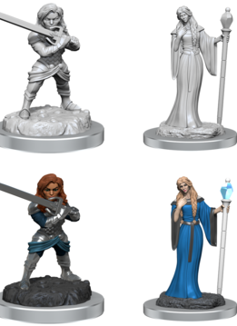 CR Unpainted Mini: Female Wizard/Holy Warrior