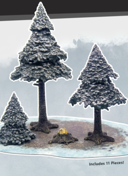 Monster Scenery: Snowy Pine Forest