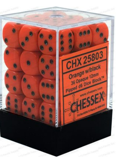 Dice: Opaque 36D6 Orange/Black