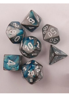 26456 Gemini 7-Die Set Steel-Teal/White
