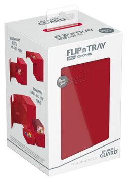 UG Deck Case: Monocolor Red 100+ Flip n Tray